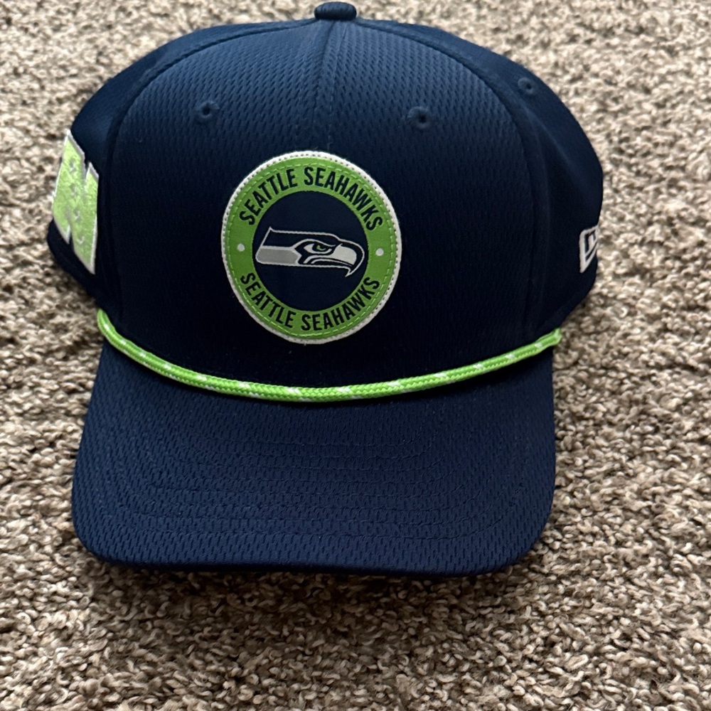 NFL Seattle Seahawks Navy and Green Hat